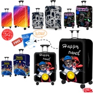 High Elastic Travel Luggage Cover, Suitcase Protector Bag - Fits 18-32 Inch Luggage, Multicoloured