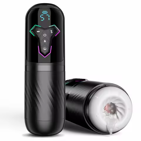 Black Mamba: A male self-stimulation device with 7 levels of extension, 5 levels of suction, 10 leve