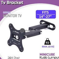 Adjustable 14-27 Inch LCD LED TV Monitor Arm Wall Mount Bracket