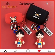 Sony WF-1000XM4 Case Cartoon Anime One Piece Luffy Keychain Pendant Sony WF-1000XM3 Case Silicone Soft Shell Sony WF-XB700 Case Cover Sony WF-SP800N Bluetooth Headset Box Protective Case