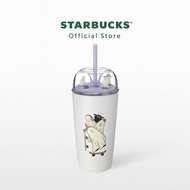 Starbucks Stainless Steel Hipster Ghosts Skateboard Cold Cup 16oz