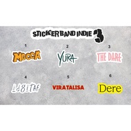 INDIE 3 BAND STICKER AESTHETIC INDIE BAND STICKER / HELMET STICKER MOTORCYCLE STICKER LAPTOP STICKER