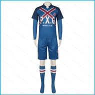 NS1 Anime Blue Lock Jersey Rin Itoshi NO.9 Cosplay Tshirt Shorts Sportswear Costume Football Soccer 
