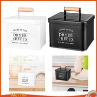 [PrettyiaSG] Laundry Dryer Sheet Container Dustproof Wood Handle Dryer Sheets Dispenser