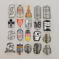 Bike Head Badge Aluminum Decals Stickers For MTB BMX Folding Bicycle Front Frame Steam Cycling Accessories Emblem  DIY