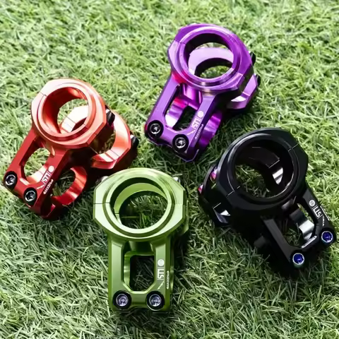 2026 RYET Bicycle Stem 31.8mm 35mm MTB Mountain Road Downhill Handlebar Holder 0 Degree 35mm XC AM C