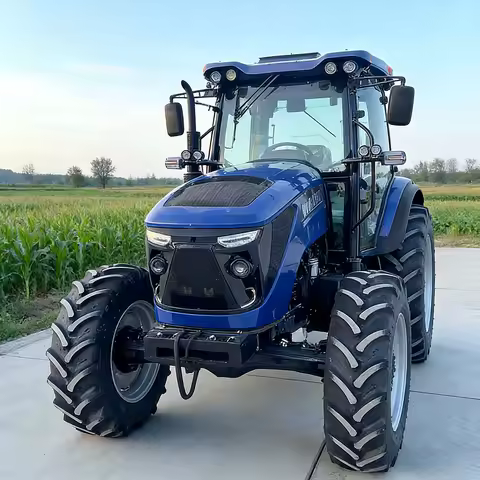 High-quality agricultural diesel tractor, 4x4 agricultural tractor with all accessories