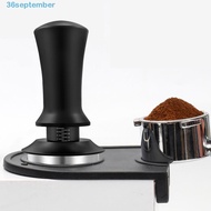 SEPTEMBER Coffee Tamper with Scale, Stainless Steel Adjustable Depth Coffee Powder Hammer, Manual Sp