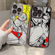 Super Saiyan Broly Son Goku DBZ Electroplated Case For Samsung A57 5G A37 A17 A07 Clear Casing Galax