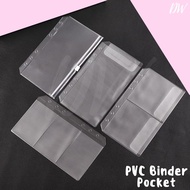 [DW] PVC Transparent File Binder Pocket A5 A6 for 6 Hole Loose Leaf Binder Single