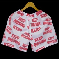 MERAH KEEP MOVING RED. unisex premium boxer shorts for men Casual pants, sleep pants, trendy casual 