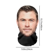 Chris Hemsworth Role-playing Facial Mask 3d Balaclava Head Cosplay Headwear Hat Headgear F7n2