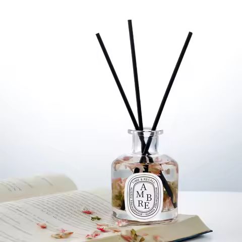 50ml Reed Diffuser Sets Hotel Bathroom Rattan Sticks Aromatherapy Diffuser Air Freshener Plant Home 