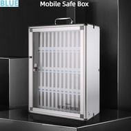 Blue Mobile Phone Safe Box Student Mobile Phone Storage Cabinet Mobile Phone Storage Box Locked Mobi