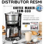MESIN Ecohome COFFEE MAKER ECM-333 LOW WATT COFFEE Machine 1.25l Capacity Permanent FILTER 2-year Of