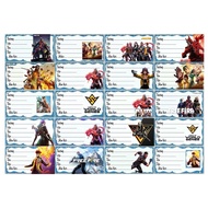 Free fire peel-and-stick decal stickers / free fire stickers / Free fire Game notebook labels