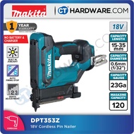 MAKITA DPT353Z 18V CORDLESS PIN NAILER WITHOUT BATTERY & CHARGER