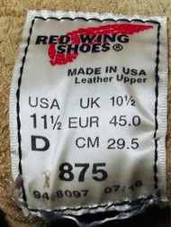 Red Wing 875 美式工裝靴