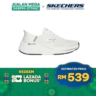 Skechers Women Slip-ins Max Cushioning Elite 2.0 Vanish Shoes - 129606-WBK Air-Cooled Memory Foam Kasut Sneaker, Perempuan