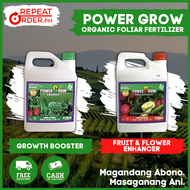 Power Grow Organic Foliar Fertilizer Green &amp; Red Gallon Green for Growth Booster Vegetative Stage &amp; Red for Fruit &amp; Flower Enhancer Reproductive Stage The Complete Plant Food with Full Organic Supplement FPA Approved Fertilizer &amp; Pesticide Authority, OCCP