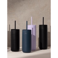 Fellow Carter Carter Straw Coffee Cup Stainless Steel Cold Storage Straight Body Men Women Convenien
