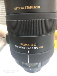 Sigma 150-500mm 1:5-6.3APO HSM. Nikon囗