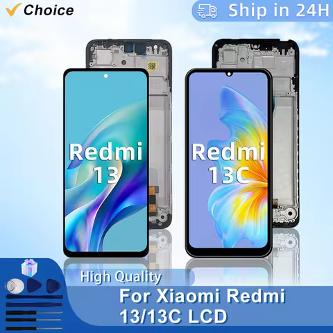 IPS For Xiaomi Redmi 13 LCD 2404ARN45A 24040RN64Y Display Touch Screen Digitizer For Redmi 13C Displ