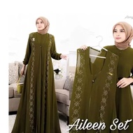 Muslim Women's Gamis / DressI Application/Latest Dress/Aileen Set Dress/Aileen Set Gamis Outer