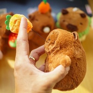 GANTUNGAN CAPYBARA KEYCHAIN PRESS NOSE PULL CAPYBARA DOLL KEYCHAIN CUTE CAPYBARA DOLL KEYCHAIN/