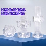 Transparent PC Plastic Phillips Pan Head Screw Bolt and Nut M2-M10【WY1】