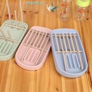 MXMIO Baby Feeding Bottle Drain Rack, Foldable Wheat Straw Bottle Drying Rack, Multi-Purpose Large Capacity Easy To Clean Removable Storage Drying Shelf Bottle Accessories