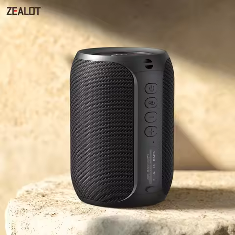 Zealot-S32Pro Mini Bluetooth Speaker Portable Wireless Column HIFI Stereo Waterproof Sound Box 15W W