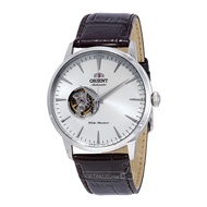 Orient Esteem Gen 2 FAG02005W0 Leather Strap Men'S Watch (Silver White)