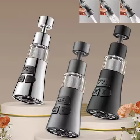 360° Rotate Kitchen Faucet Extender With Filter Function Universal Aerator Splash Filter Washbasin F