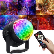 Rotating Disco Ball Light Decoration Magic Ball Crystal Bulb Stage LED RGB Color Rotating DJ Party D