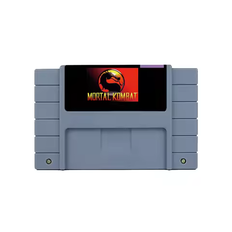 Mortal Kombat Action game Card for SNES EUR PAL USA NTSC 16bit Game Consoles with Retail Box Video G
