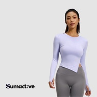 SUMACTIVE Stella Top Long Sleeve Gym Yoga Top Wanita (TP001) Sport Top Sport T Shirt Woman