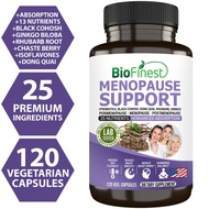 Biofinest Menopause Support Supplement - Black Cohosh Dong Quai Ginkgo Relieve Hot Flash Night Sweat