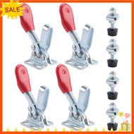 [Fast D]4Pcs Quick Release Toggle Clamp GH-201 Antislip Horizontal 59Lbs Holding Capacity for Machin