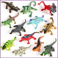 SQ4 12pcs/set simulation solid amphibian lizard model wild animal vinyl decoration toy QS4