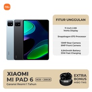 Xiaomi Pad 6 8Gb 256Gb Snapdragon 870 11 Inch WQHD+ 144Hz Tablet