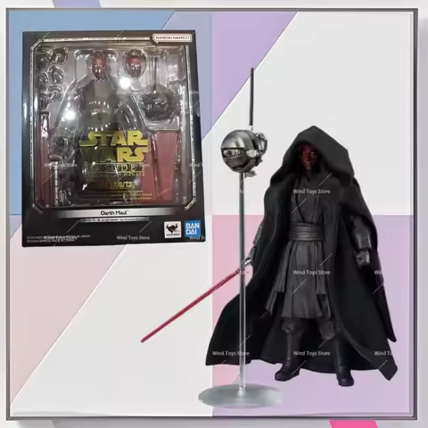 100% Original BANDAI S.H.Figuarts SHF Darth Maul STAR WARS The Phantom Menace In Stock Anime Action 