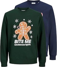 Men's Jjxmas Fun Sweat Crew Neck 2pk Mp Jjxmas Fun Sweat Crew Neck 2Pk Mp (Pack of 2)