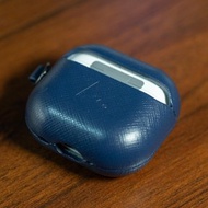 ARMOR AirPods 4 全真皮保護殼_太空藍
