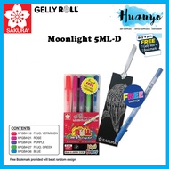 [HUANYO] Sakura Gelly Roll Gel Pen Set of 4+1 [Free 1 Gelly Roll+1 Bookmark] (Classic/Moonlight/Meta