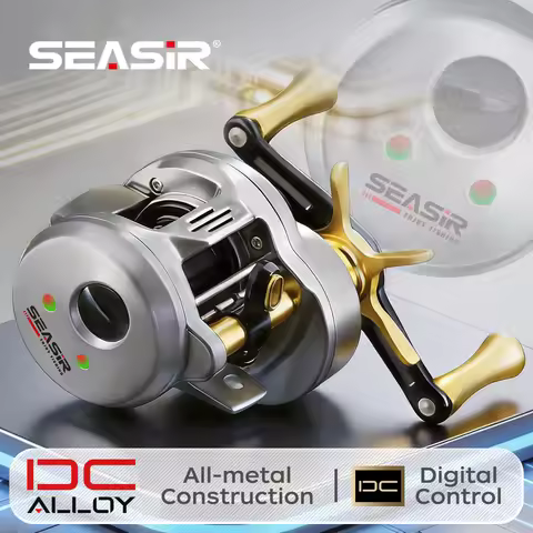 SEASIR DC Alloy ALL-metal Round reel DC Drum Digital Control Ultralight 166g Saltwater Metal Guide B