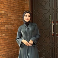 Abaya Furshan Ayra sequin chest free tassel belt