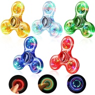 LED Glowing Fidget Spinner / Gasing Jari Berkilau LED - Light-Up Finger Spinner Gasing Jari Bersinar