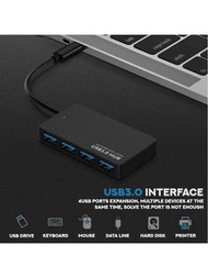 Usb C 集線器4 端口,usb C 轉usb 集線器,迷你usb 集線器,4 端口usb 集線器usb 分路器,超薄便攜式數據集線器,帶1 個usb 3.0/3 Usb 2.0,適用於筆記型電腦、pro、i、 Ipad Pro 的usb C 分路器、chromebook、pixelbook、dell Xps、samsung、samsung Galaxy S23 等type C 裝置。內建otg 功能晶片的usb C 集線器可為您的usb 週邊擴充1 個usb 3.0 連接埠/3 個usb 2.0 端口,輕鬆連接（無線/有線）滑鼠、鍵盤、usb 隨身碟和其他 Usb 裝置連接到 Usb-c 手機或平板電腦。 Usb C 轉 Usb 集線器相容於 3 Book Pro/book Air 2022/2021、2020/2019/2018/2017/ipad Mini 6/5、ipad Pro/ipad Air 5/4、surface Book 2、xps 17/15 、三星galaxy S23/s22/s21/s10 等usb C/thunderbolt 智慧型手機/筆記型電腦/平板電腦/usb 風扇/ps4/讀卡機/usb 滑鼠墊/書寫板/行動硬碟