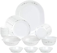 Corelle English Garden Glass 30Pcs Dinner Set, Multicolor